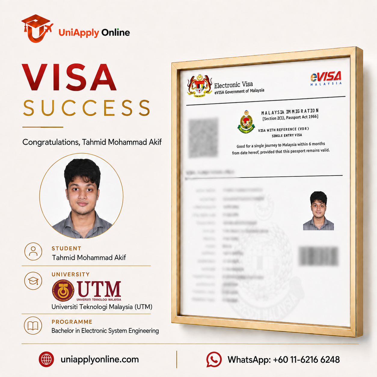 Tahmid Mohammad Akif success story