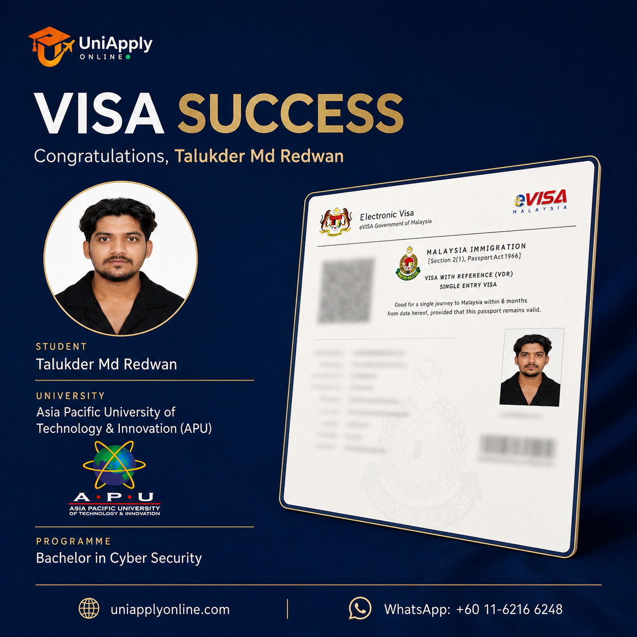 Talukder Md Redwan success story