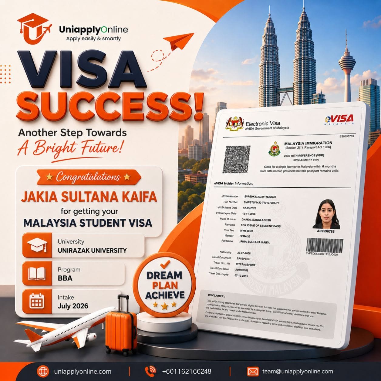 Jakia Sultana Kaifa success story